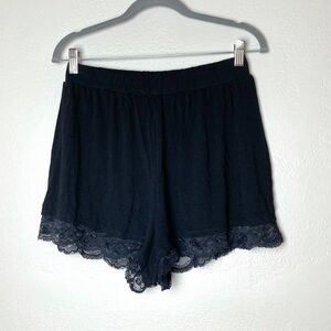 ASOS Lace Trim Elastic Waist Shorts